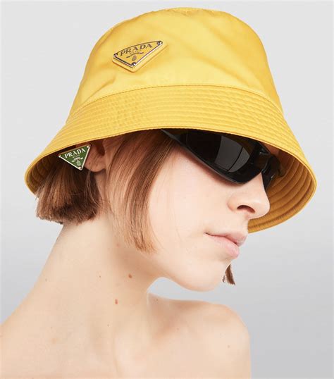 prada re nylon bucket hat price|Prada bucket hat price.